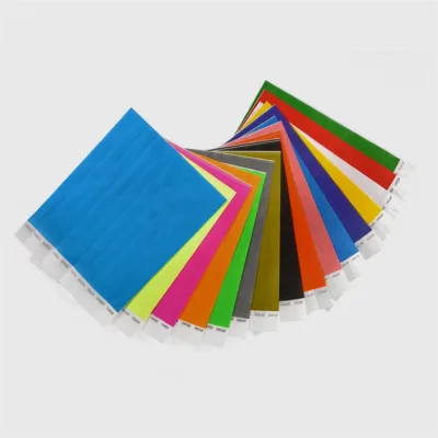 Factory Price Paper Bracelet Wrist Band Single Use Disposable Waterproof Tyvek Wristband Wristband Event Tyvek Bracelets