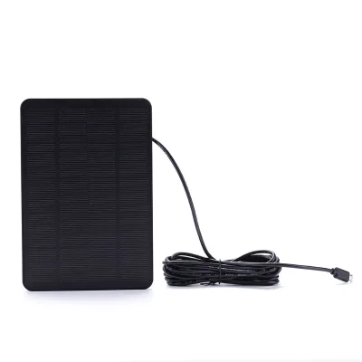 Surveillance Camera Doorbell Solar Charging Panel 4W 5V Monocrystalline Silicon