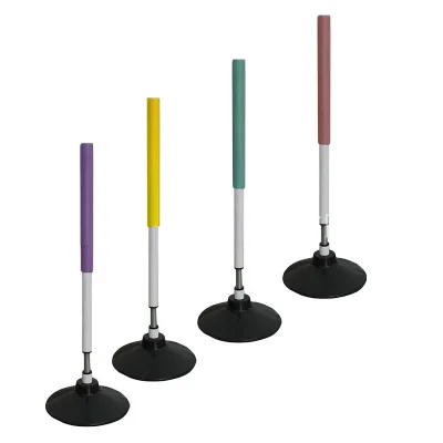 Agility Poles with Soft Foam Cover Weighted Rubber Base Rebound Tumbler Design for Soccer Basketball Training