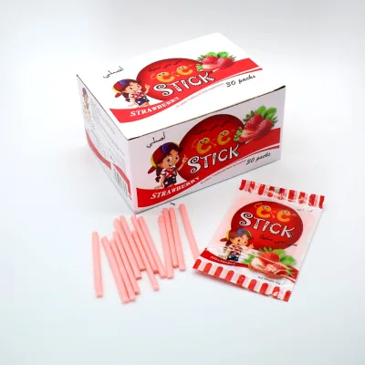CC Stick Jelly Stick Fruit Sour Sweet Pudding Candy  Sweet Short Cc Stick Candy