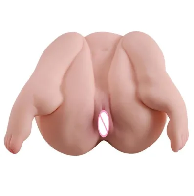 Dual Channels Vagina Anal Sex 10kg Big Ass Doll with Legs