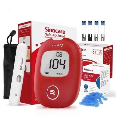 Factory Hot Sale Sinocare Safe Aq Smart Glucometro Diabetic GDH Test Strips
