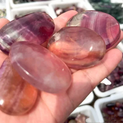 palm stones wholesale high quality palm stones  fluorite palm stone