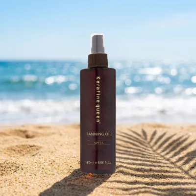 Paraben-free Skin Nourishing Outdoor Beach Suntan Lotion Natural Golden Tan Booster Spray-on Vegan SPF15 Sun Tanning Oil