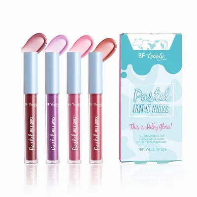 OEM Cosmetics Private Label Chinese Style Carved CusTomize Thebalm Lip Gloss Set Diy Fruit Oil Lip Gloss Set
