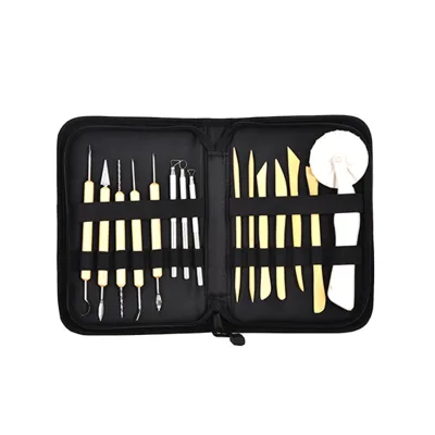 Hot Sales 15 Piece Art Wooden Modeling Sculpture Clay Chattering Pottery Tool Set