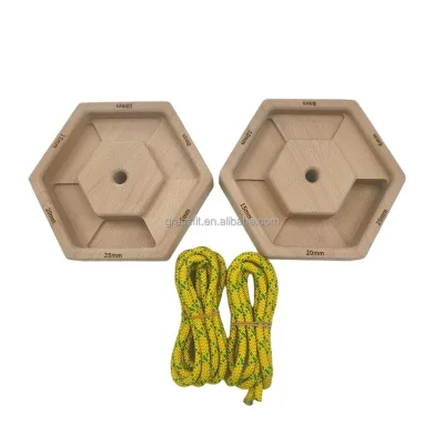 GRASSFIT Wooden Climbing Hangboard Customizable Size Portable Finger Strength Training Exercise Board