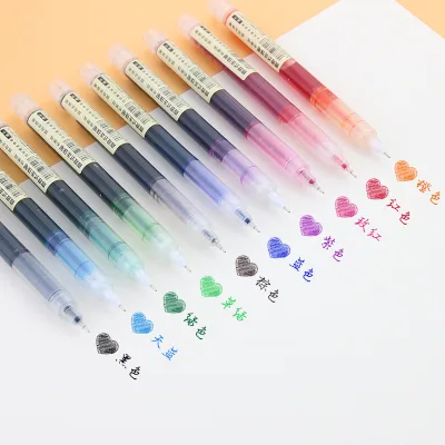 Custom Print Signature Design Sparkly Watercolor pink Green pink Red Blue Ink Glitter Gel Pen