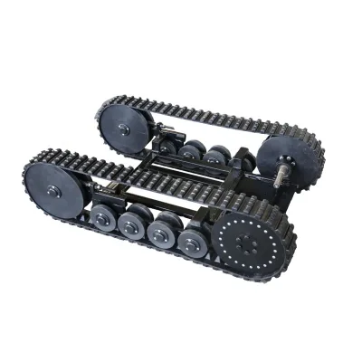 Remote Control Automation Electric All Terrain Small Rubber Track Undercarriage Systems Excavator  Platform