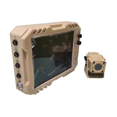 IP67 8-inch Display Shutterless Dual Light Fusion Wide FOV Car Mount 640x512 Night Vision Camera