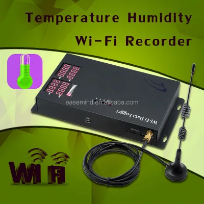 High Quality WiFi Thermostat Data Logger Alarm System Air Quality Monitor USB OEM/ODM Waterproof Metal Greenhouse Use