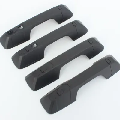Gloss and Matte Black and Fiber Carbon ABS Door Handle Bowl Cover Anti-Scratch Protective Trim for Fangcheng Leopard Ti 7