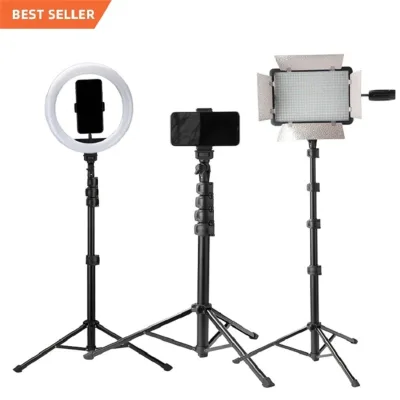 Professional Oem Gopros Dslr Camera Tripod Aluminum Fill Light Video Camera Lightweight Compact Phone Tripod