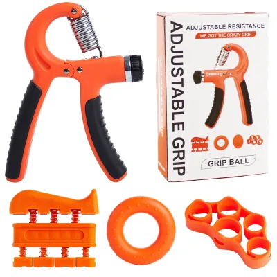 5-in-1 Adjustable Wrist Grip Strengthener & Finger Exerciser for Fitness Rehabilitation Professional Hand Rehabilitation Set
