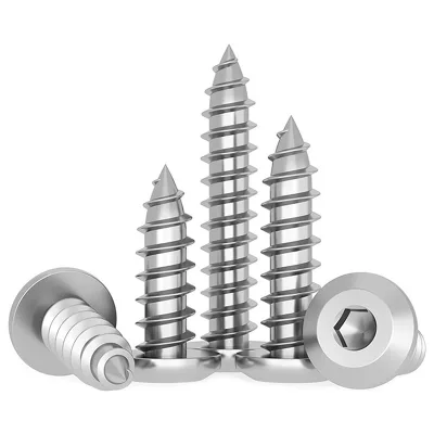 Stainless Steel M2-M8 Ultra Low Profile Head Hexagon Cap Socket Self Tapping Screws Grade 10.9/12.9 Custom/Galvanized Finish