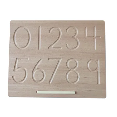 Montessori Wooden Tracing Board 1-10 Numbers Wooden Montessori Learning Skills Board and Fine Motor Development for Toddler