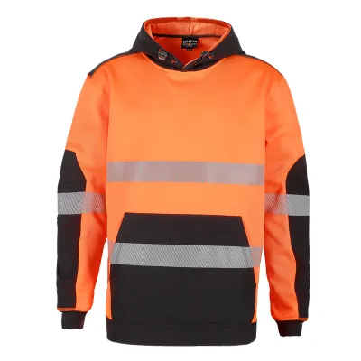 Hi Vis Winter Workwear Coats Cotton Waterproof Outdoor Construction Safety Jackets ANSI Class 1 Orange High Visibility