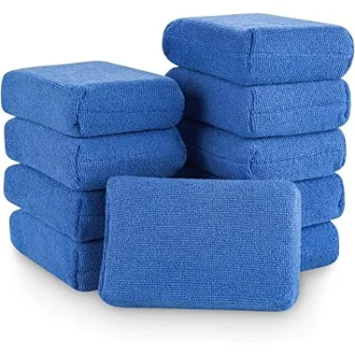 High Absorbent Microfiber Wax Applicator Car Wash Cleaning Sponge