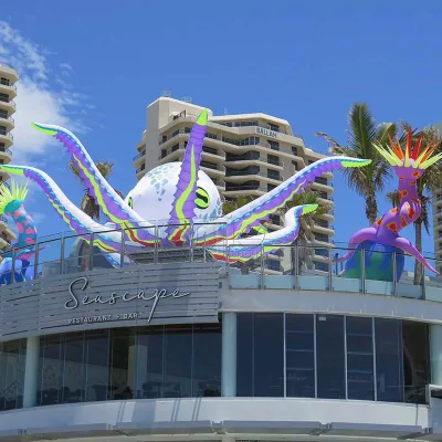 Inflatable Squid for Parade Bus Roof Decoration Halloween Party Decoration Spinning Inflatable Octopus Tentacles Leg for Sale