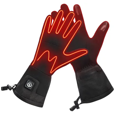 Hot Sale Custom Cheap China Wholesale Smart Heated Gloves for Women Men Electric Winter Leather
