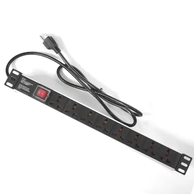 8 Ports 16A Aluminum Alloy Data Center Network Rack Mount PDU Cabinet Power Distribution Unit PDU Socket