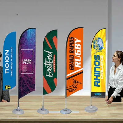 Wholesale Outdoor Advertising Feather Flag Pole Kit Cheap Promotional Feather Flags for Banner Displays