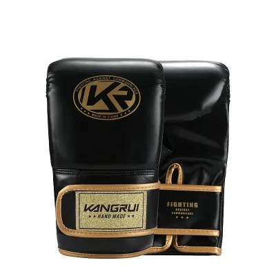 Muay Thai Leather Boxing Gloves for Men Women Youth 8oz Weighted Punching Bag for UFC MMA Kickboxing Sparring Training