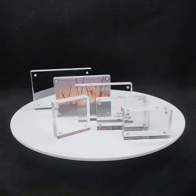 Custom LOGO & Size Thick Acrylic Photo Frame Block