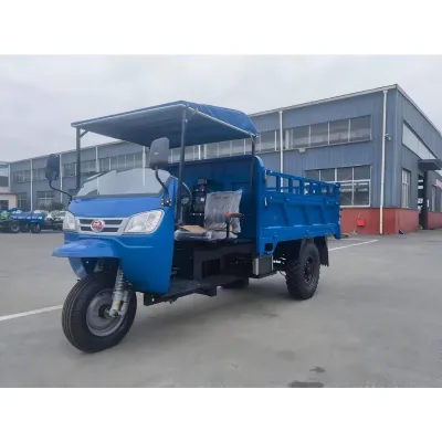 Hot Sale Small Agricultural Diesel Three Wheel Motorcycle Tricycle Good Quality Diesel Dump Truck with Big Loading Capacity