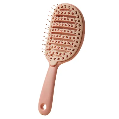 Factory Custom Fashion Easy-Cleaning ABS Nylon Vent Hair Brush Waterproof Massage Scalp Detangling TPR Cushion Paddle Shape Home