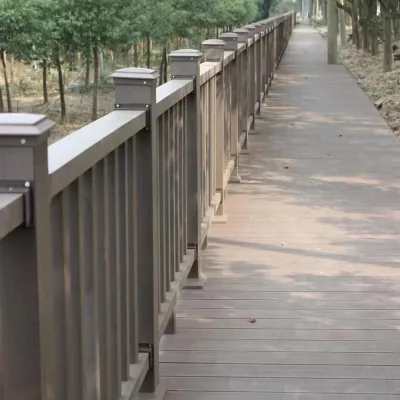 Anti-crack Composite Material Handrail Plastic Wood Coffee Guardrail for Outdoor