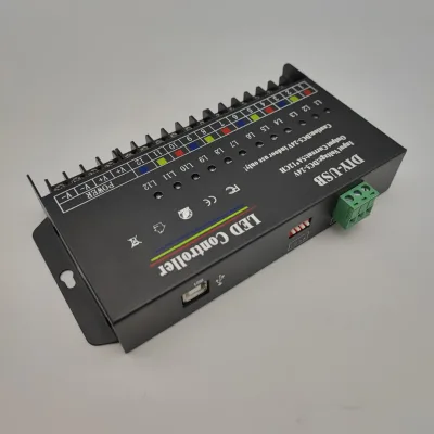 12CH DIY Running Programmable LED Controller 720W 12-way for Single Color LED Strip Neon Module Lights 4-way for RGB LED Lights