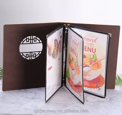 Hot Selling Main Coffee Menu Cover Menues For Restaurants