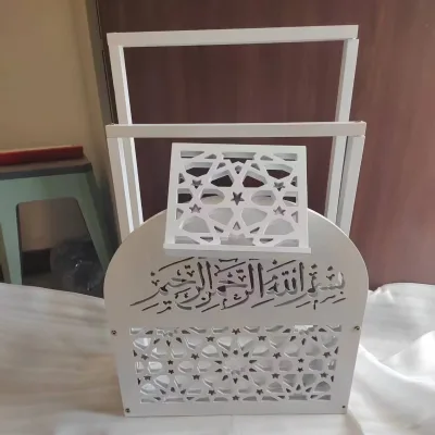 Quran Stand Prayer Mat Rug Stand Slot Together Organizer Quran and Prayer Mat Holder