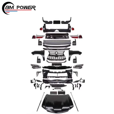 2008 to 2018 Year Automobiles Exterior Full Body Kits Car Sets Auto Parts Front Bumper Rear Bumper Lights Fender Ducts LX570