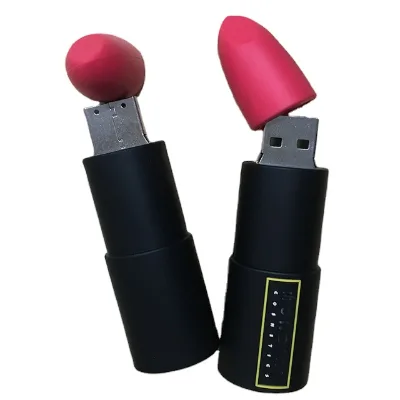 Custom Lipstick Shape 2GB 4GB 8GB 16GB USB Flash Drives for Corporate Gifts