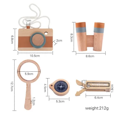 Outdoor Children'S Simulation Telescope Camera Explore the Home Compass Magnifier Set