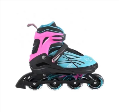 Flashing Roller Skates Shoes Roller Flashing Adjustable Inline Skates for Children Boys Girls