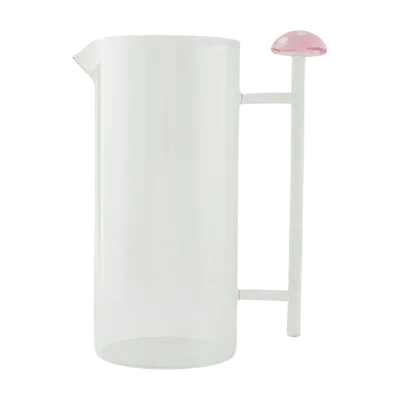 Wholesale Customized 3D Mushroom High Borosilicate Glass Water Carafe Cold Water Pitcher