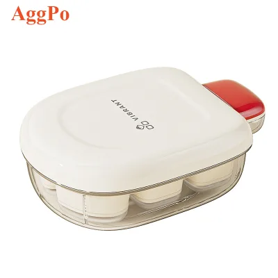Food Grade Ice Cube Tray with Lid Press to Make Ice, Household Ice Storage Container