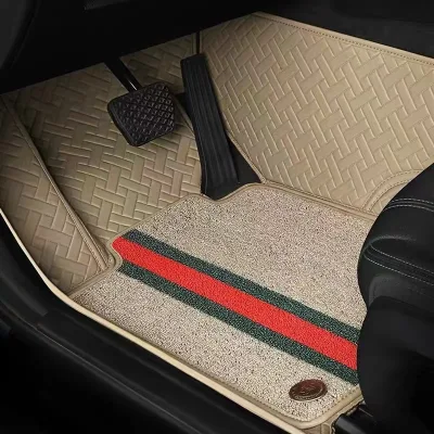 Factory Hot Sale logo Mats Pvc Coil 5d Waterproof Car Floor Mat Leather