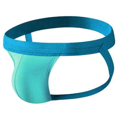 2.5cm Elastic Waist Men's Jockstrap Classic Narrow Band Breathable Cotton Blend & Performance Pouch Supportive Minimalist Design