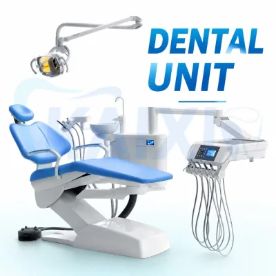 New Arrival Smart Steel Dental Chair Dental Treatment Unit Dental Unit with Ceramic Spittoon for Orthodontic Clinic