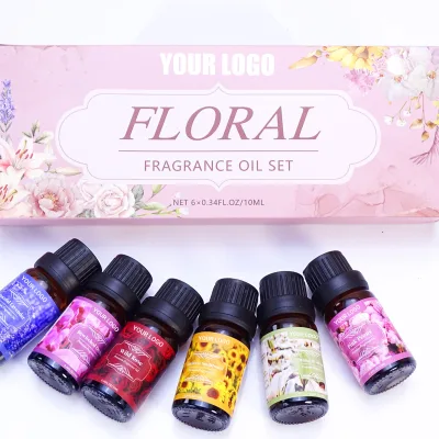 OEM Spring Flower Essential Oil Set Aromatherapy Essential Oils Fresh Plant Florals Scent Oil for Aroma Diffuser Soap Bath