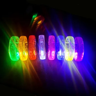 New Acrylic LED Flash Bracelet Light Bracelet bar Concert Props Bracelet Printing logo