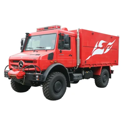 New Mercedes Unimog Diesel 250HP 4X4 Heavy Duty Off-Road Fire Engine with Euro 5 Emission and 3000L Tank for Emergency Rescue