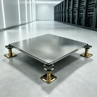 Modular Calcium Anti-static Floor Calcium Sulfate Elevated Floor With Support Pedestal