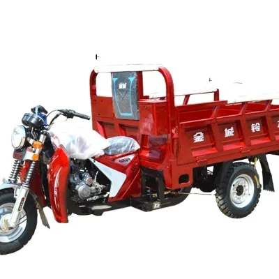 150cc Three-Wheel Motorized Cargo Tricycle with 200cc Engine Open/Closed Body 1000W Power Gasoline Fuel