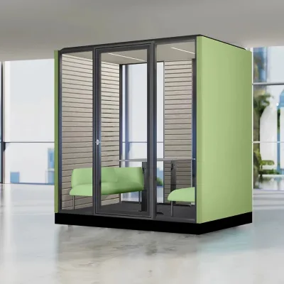 Divo DM High-Tech Soundproof Booth for Office Building & Hotel Use Modular Design LED Lighting Portable Aluminum Alloy Structure