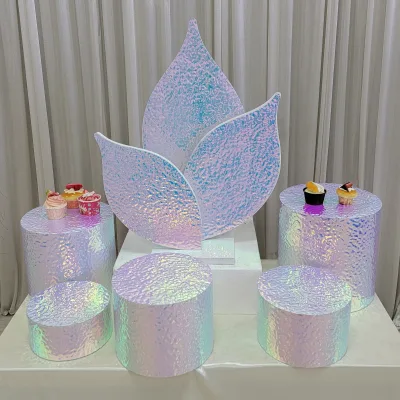 Modern round Colorful Cake Stand for Wedding and Party Decorations